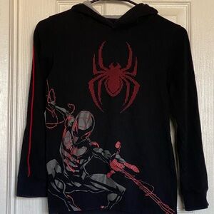 Marvel Black and Red Spider Graphic Kids Hoodie